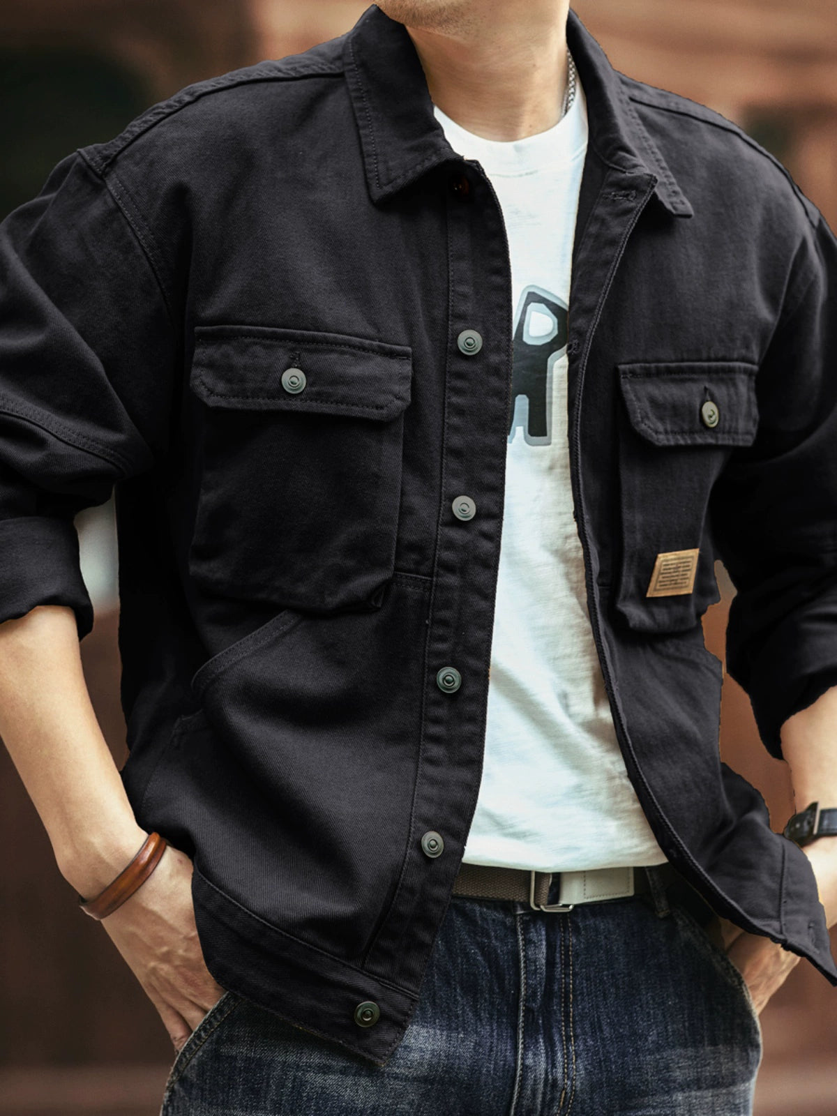 Vintage denim work jacket