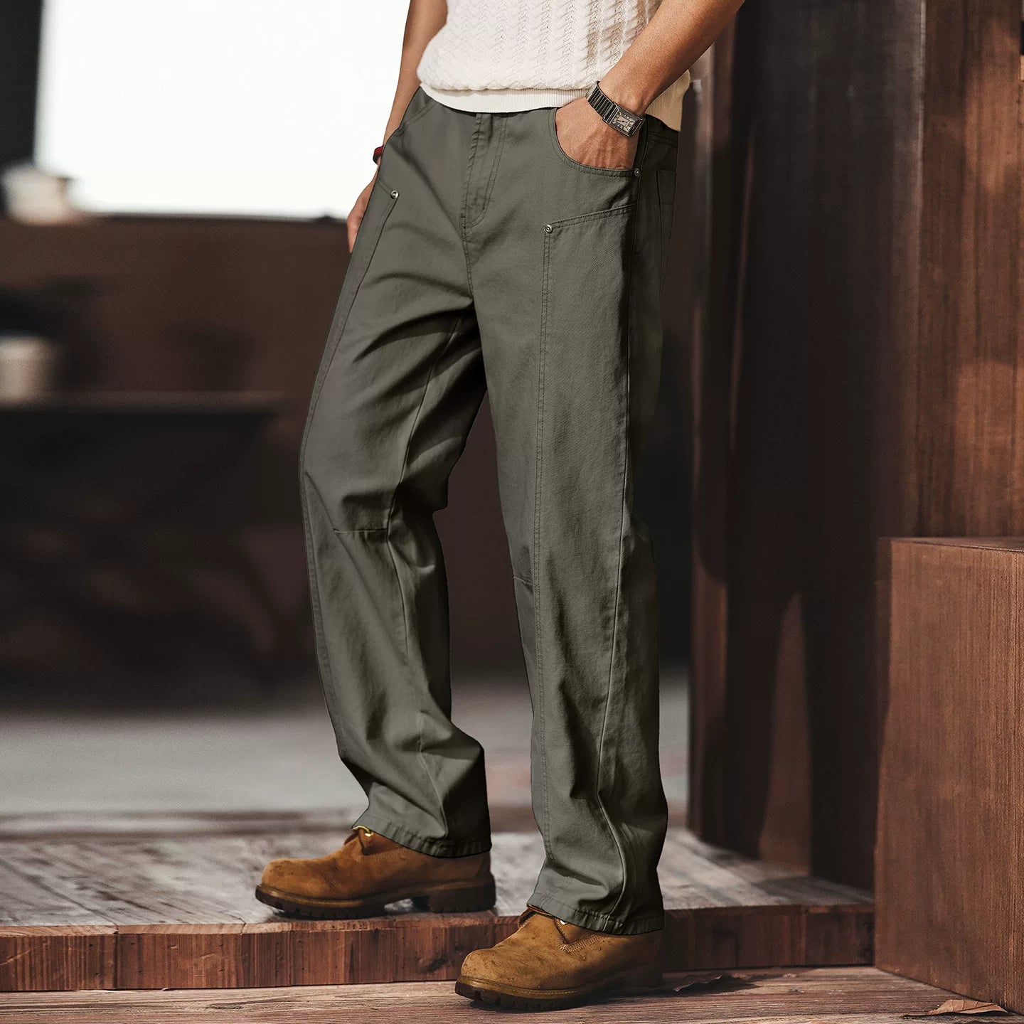 ヴィンテージルーズストレートジーンズ