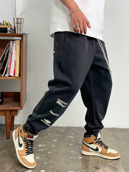 Letter print sweatpants