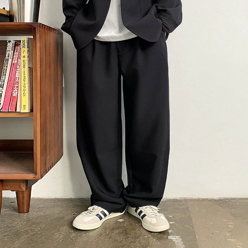 ビッグサイズドレープカジュアルパンツ