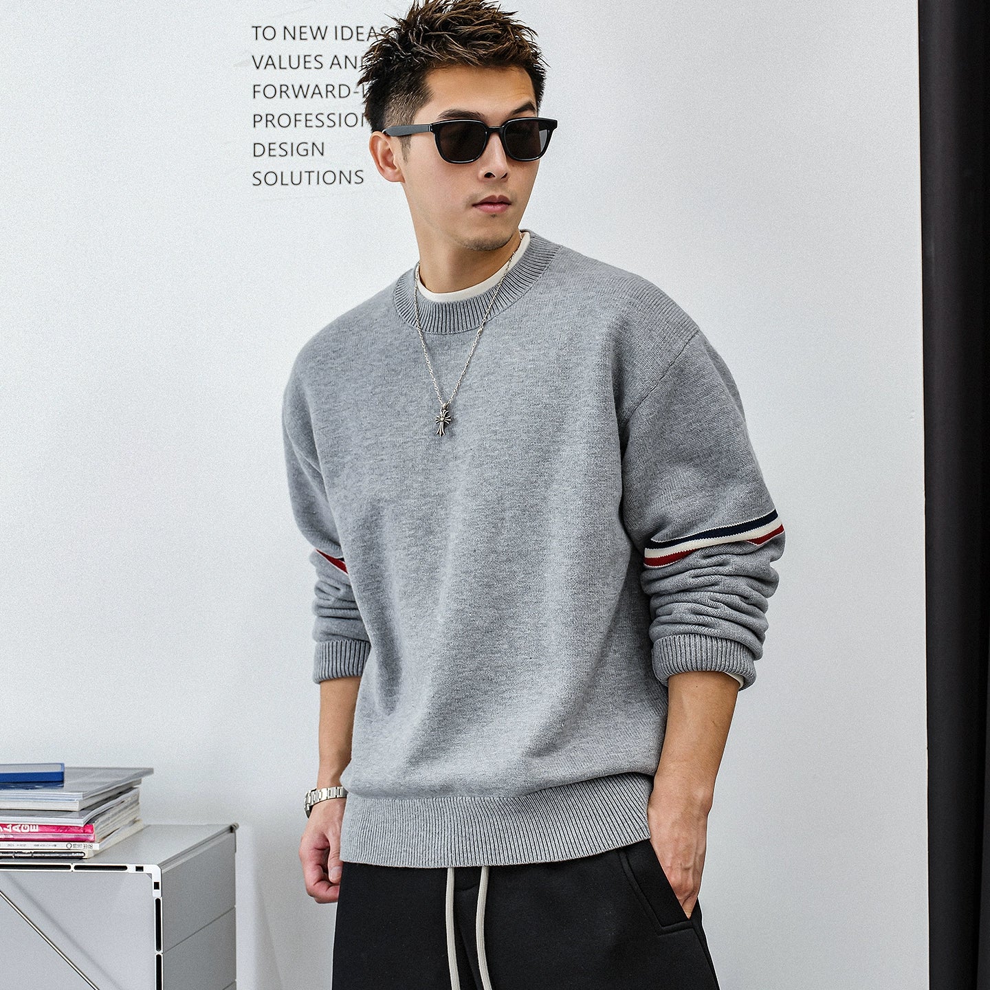 Heavyweight Color Block Jumper