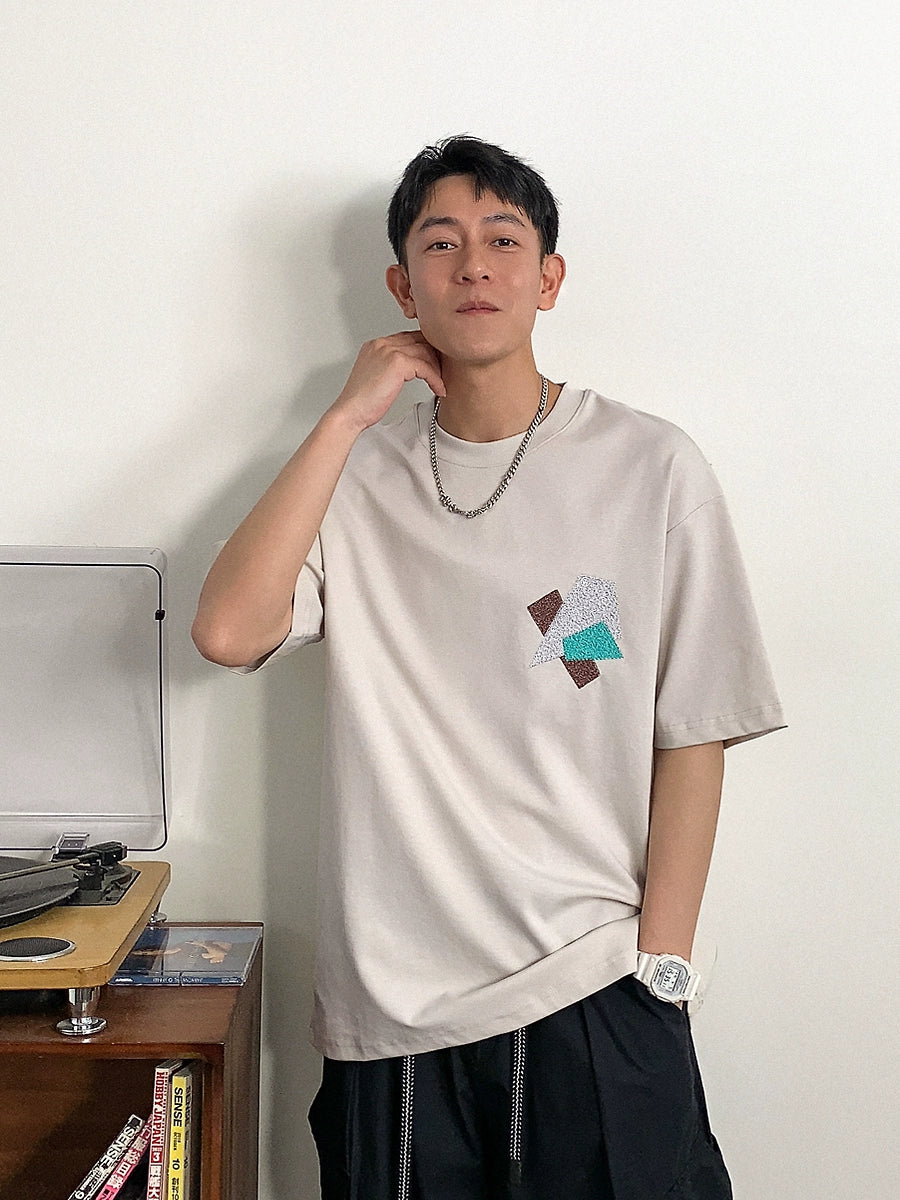 プリントハーフスリーブ半袖Tシャツ