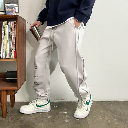 Line Casual Elastic Waist Sweatpants 