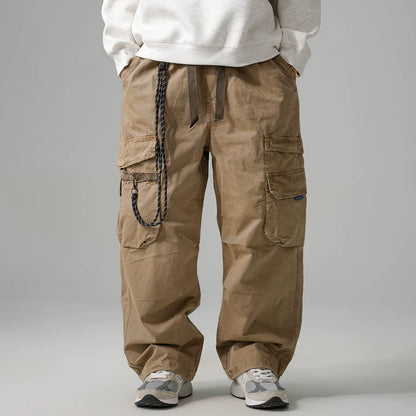 Wide-Leg Work Pants