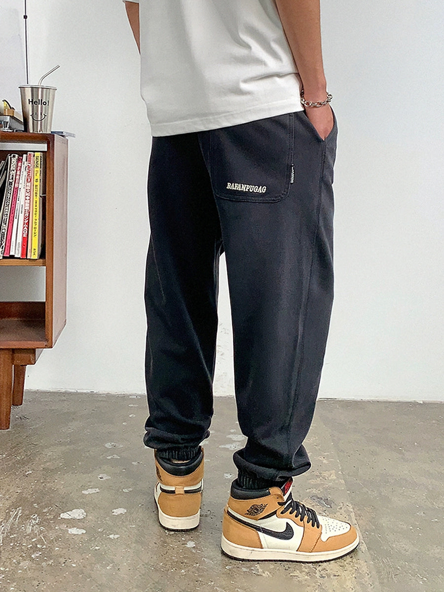 Letter print sweatpants