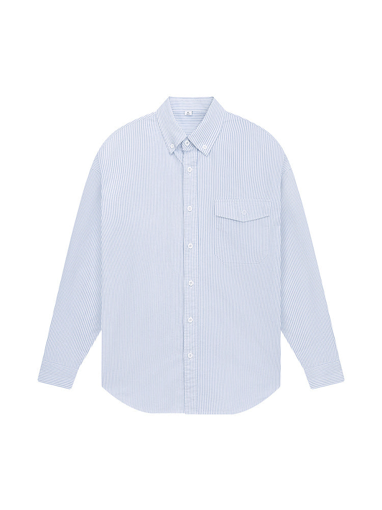 Trendy striped long sleeve shirt