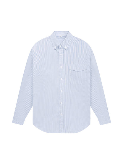 Trendy striped long sleeve shirt