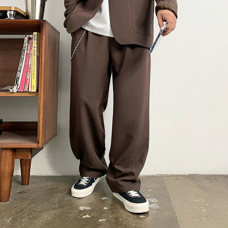ビッグサイズドレープカジュアルパンツ