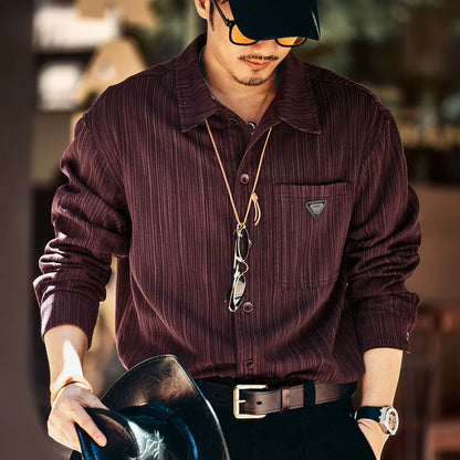 Retro Bamboo Print Overshirt