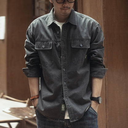Retro Hunting Denim Shirt