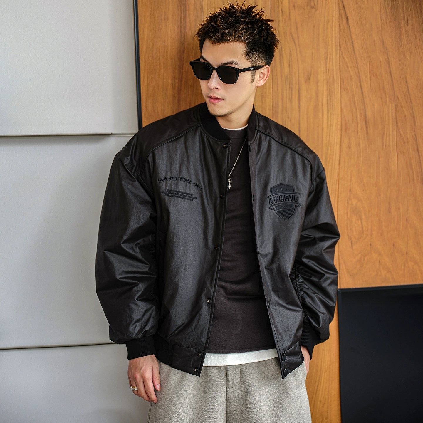 Urban Black Cotton Jacket