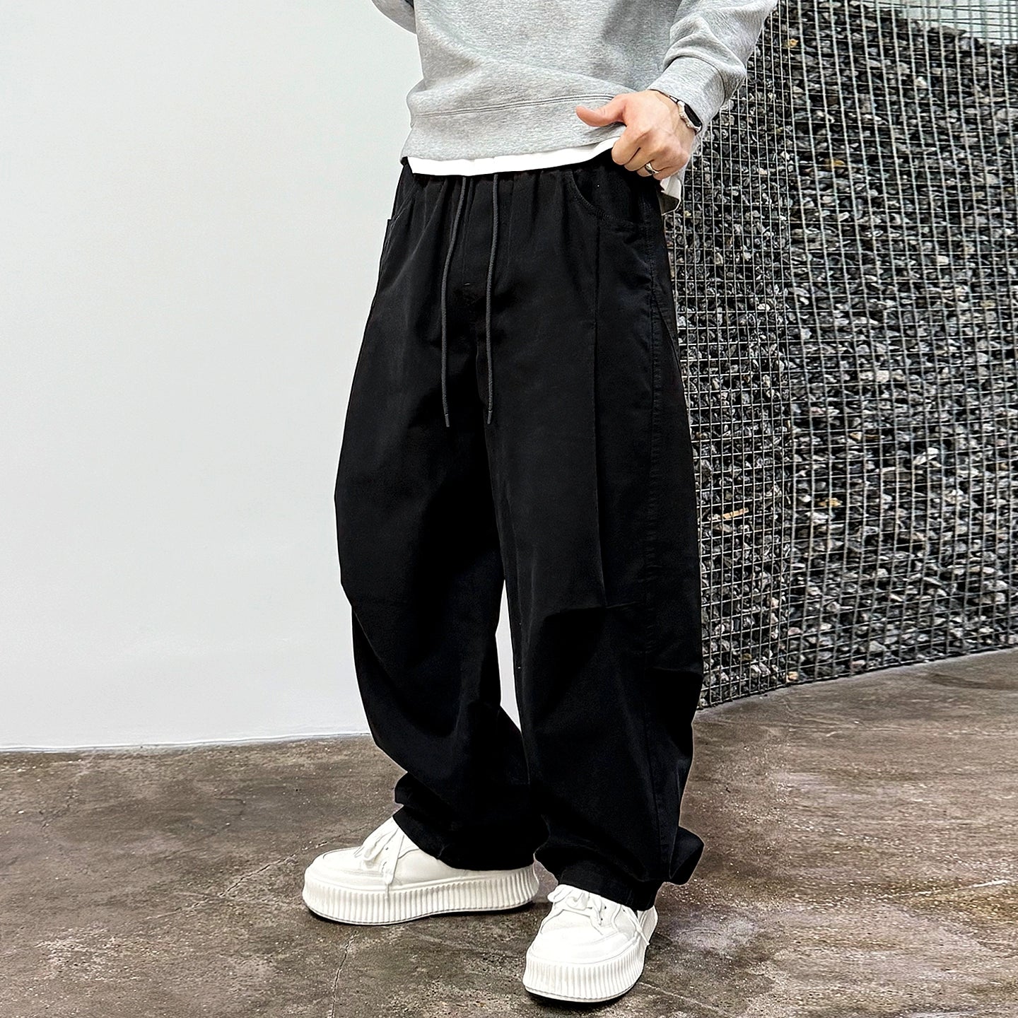 コージープリーツハーレムパンツ