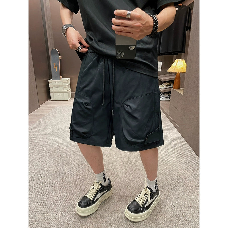 Casual Elastic Waist Shorts