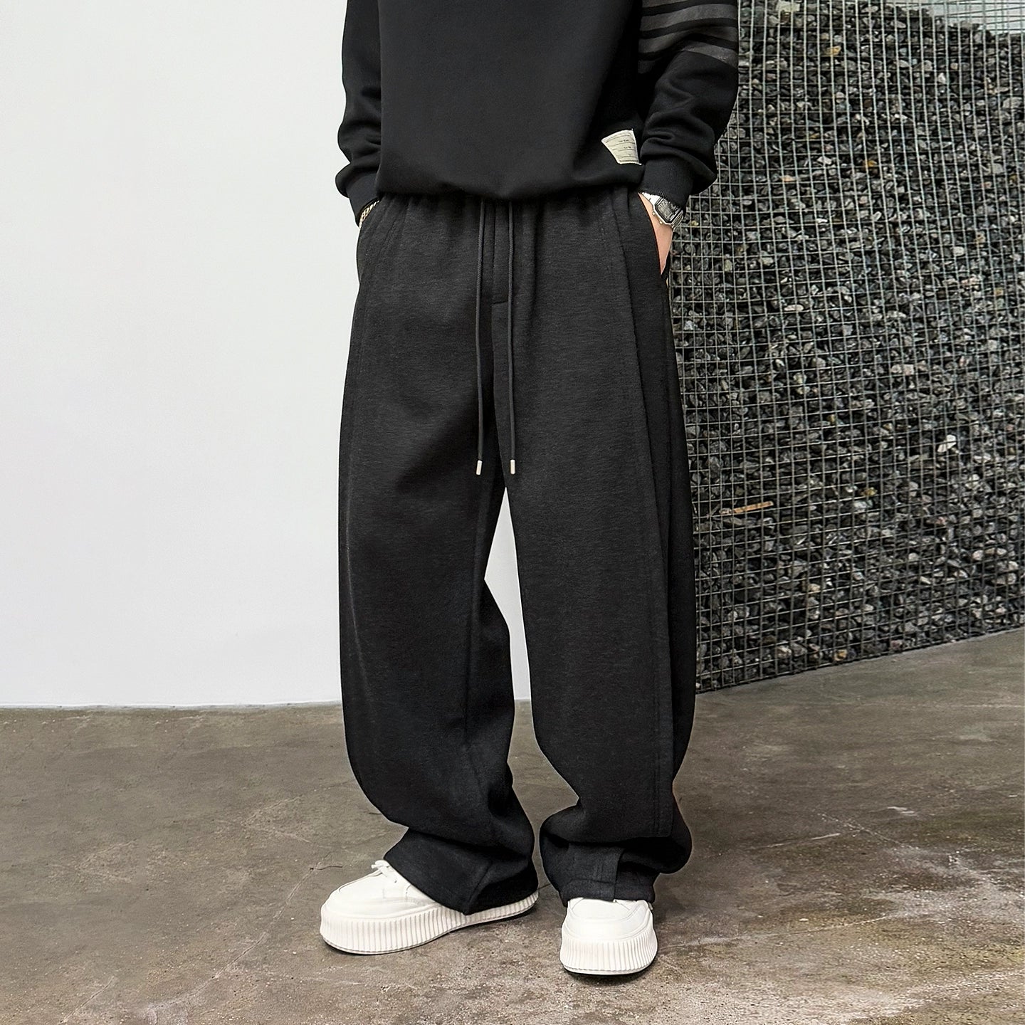 Casual Drape Elastic Pants