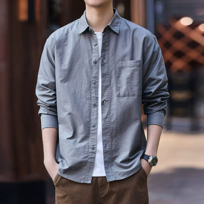 ブルーレトロワークウェアシャツ