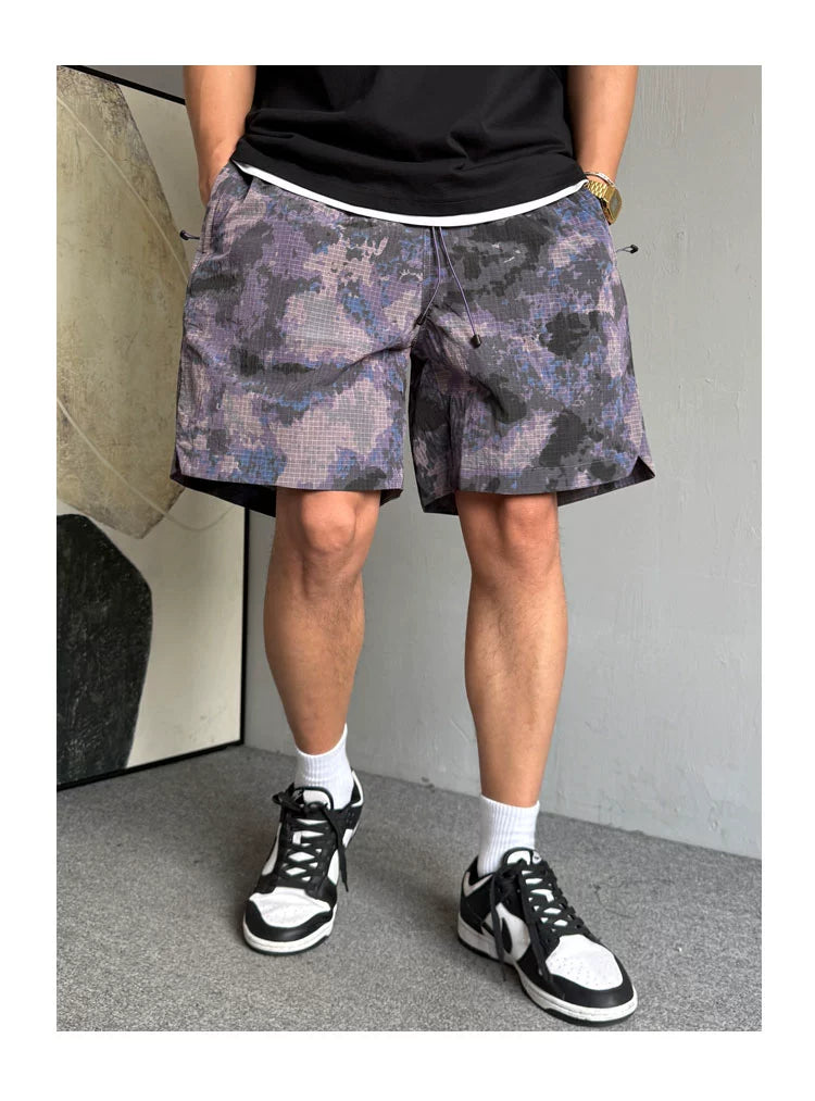Quick-Dry Camouflage Fitness Shorts
