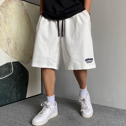 Embroidered sports shorts