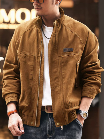 Retro Cotton Work Jacket