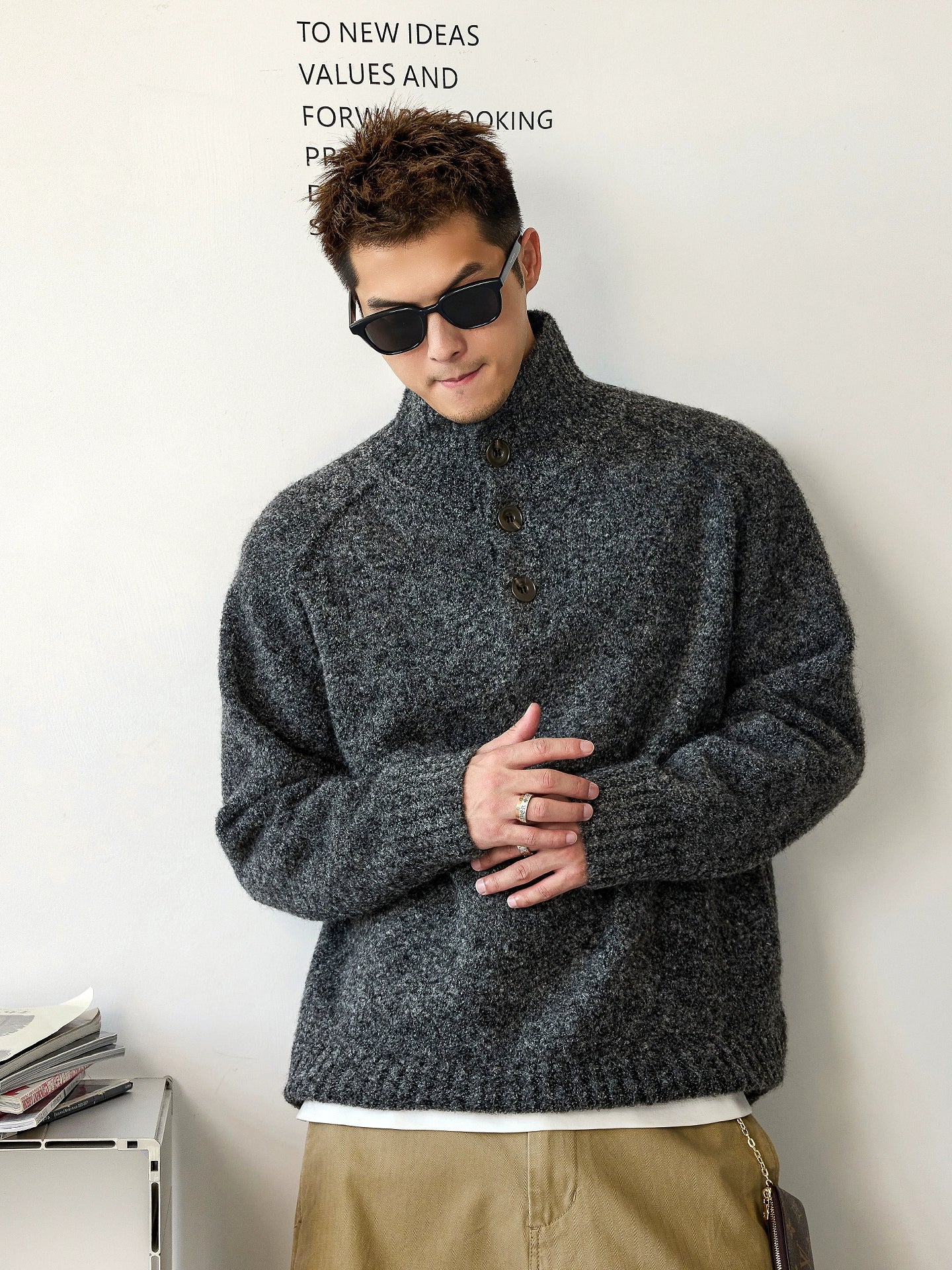 心地よいウールブレンドジャンパー