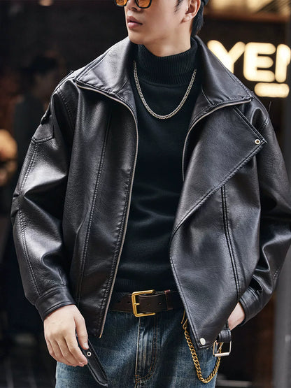 Retro Biker PU Leather Jacket