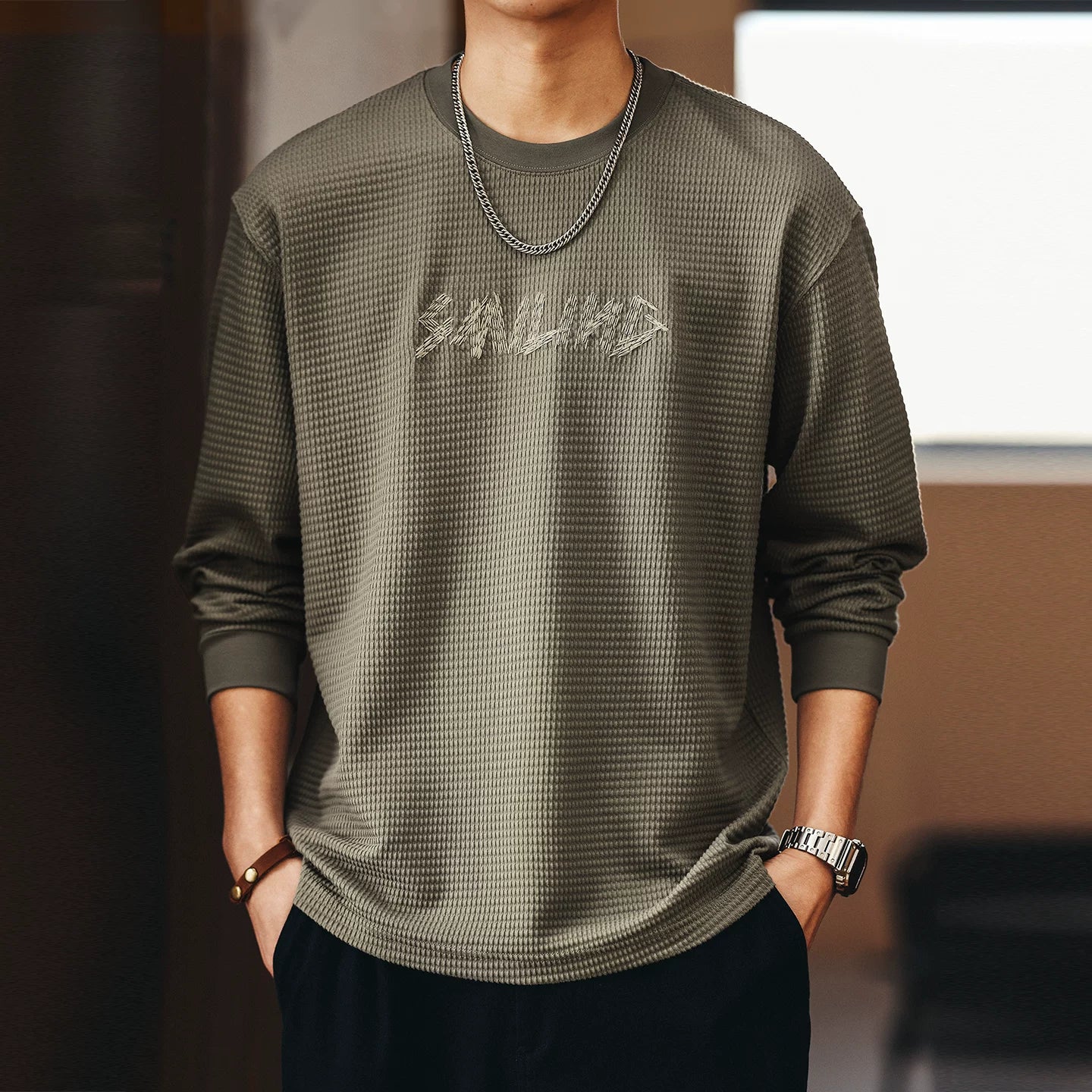 Blue Deal Embroidered Shirt