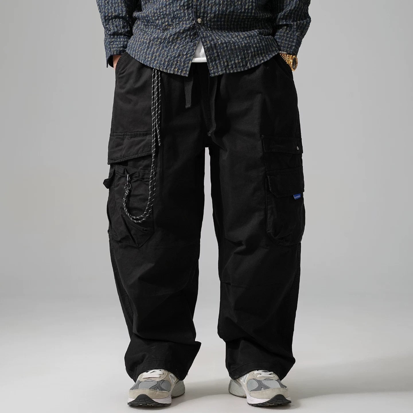 Wide-Leg Work Pants