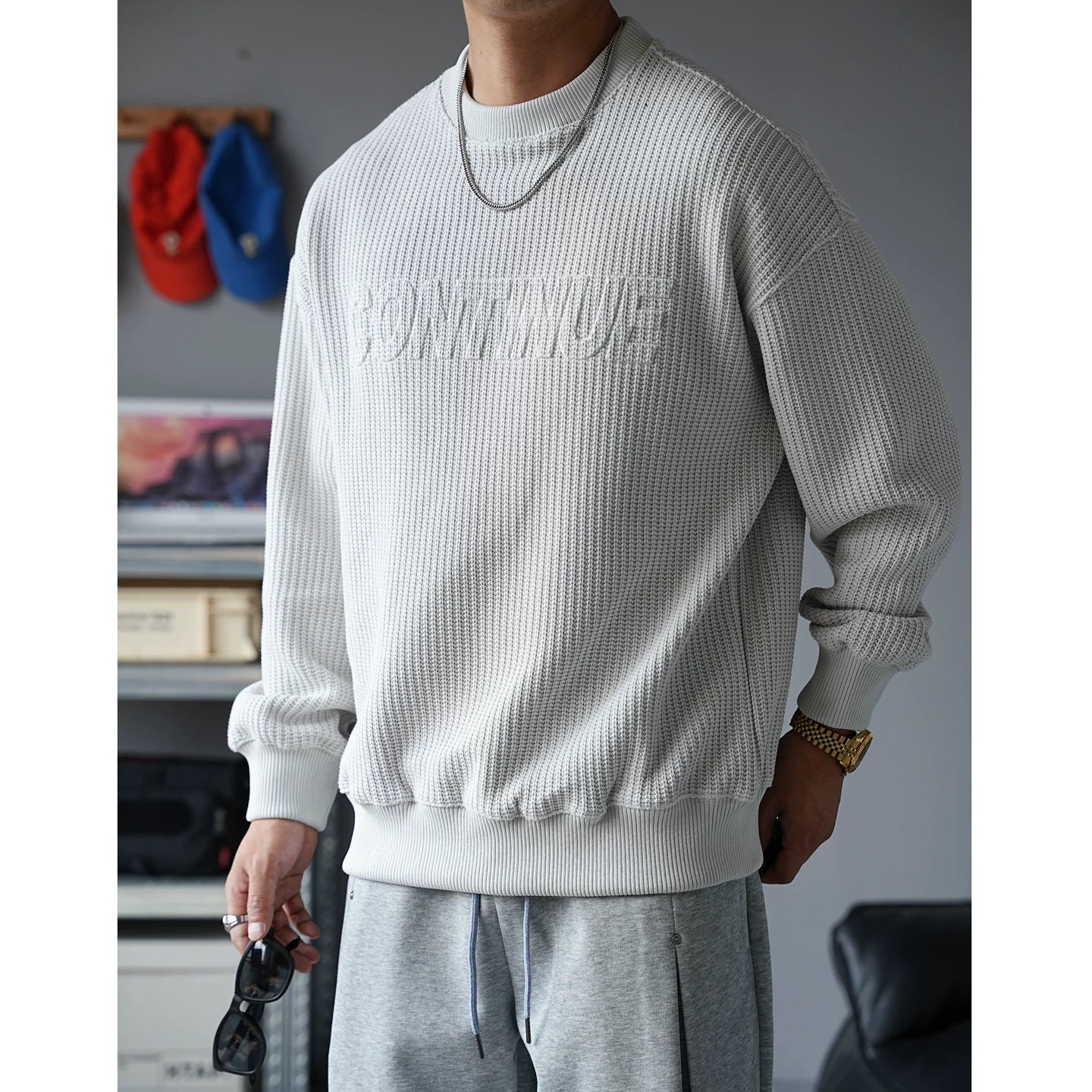 スプリングオータムオーバーサイズセーター