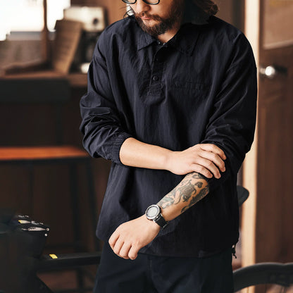 レトロシルクポロシャツ