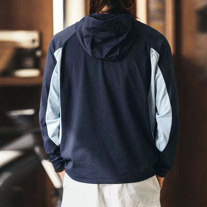 アウトドアサイクリングハーフジップTシャツ
