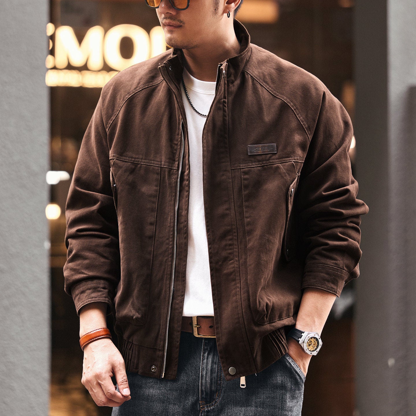 Retro Cotton Work Jacket