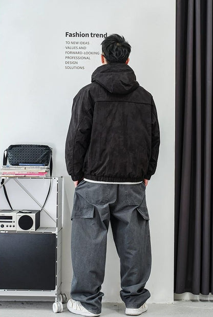 ファッションカモフラージュハーフジップジャケット