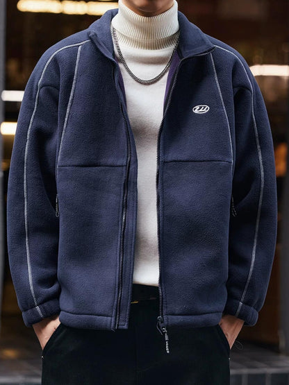 ストライプカジュアルジャケット