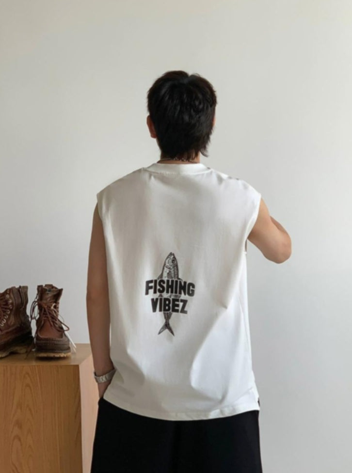 Breathable Cotton Sleeveless Tee