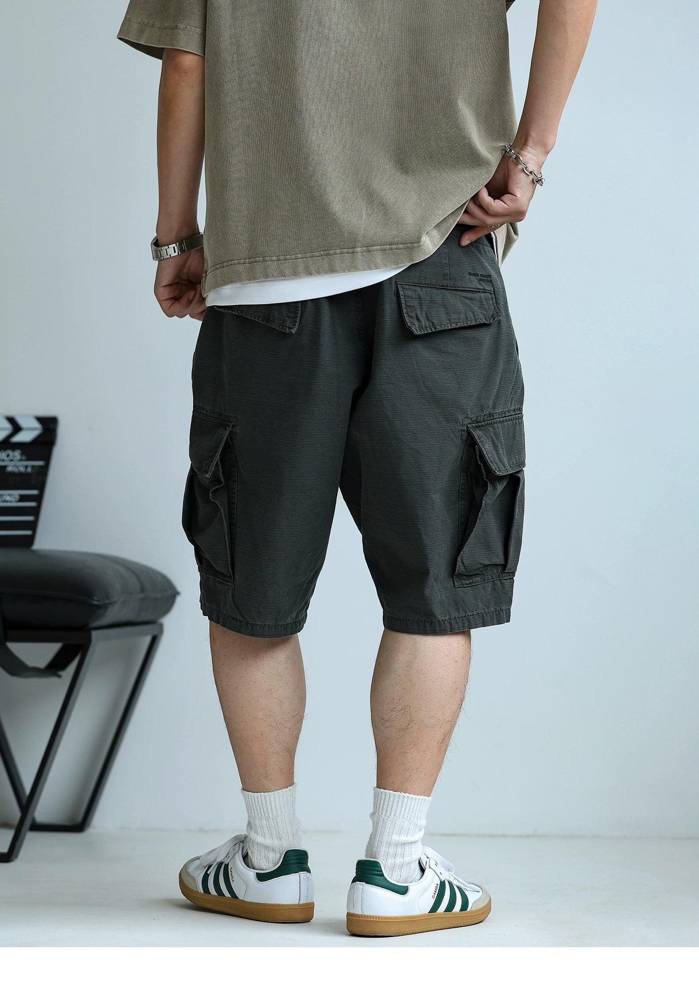 Multi-Pocket Casual Shorts