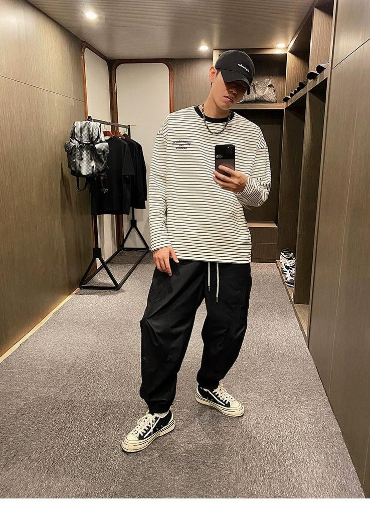 Striped Unisex Long Sleeve Tee
