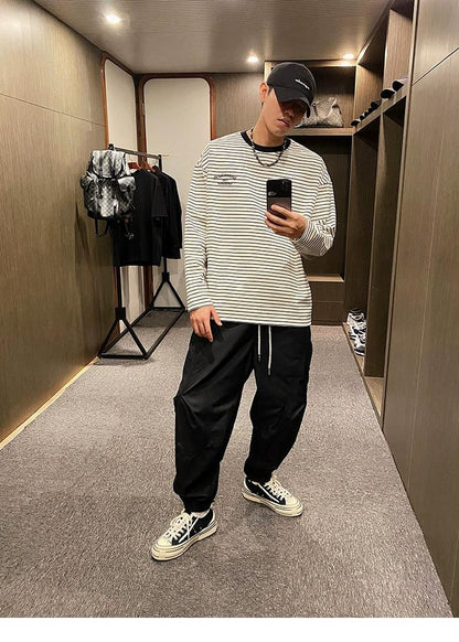 Striped Unisex Long Sleeve Tee