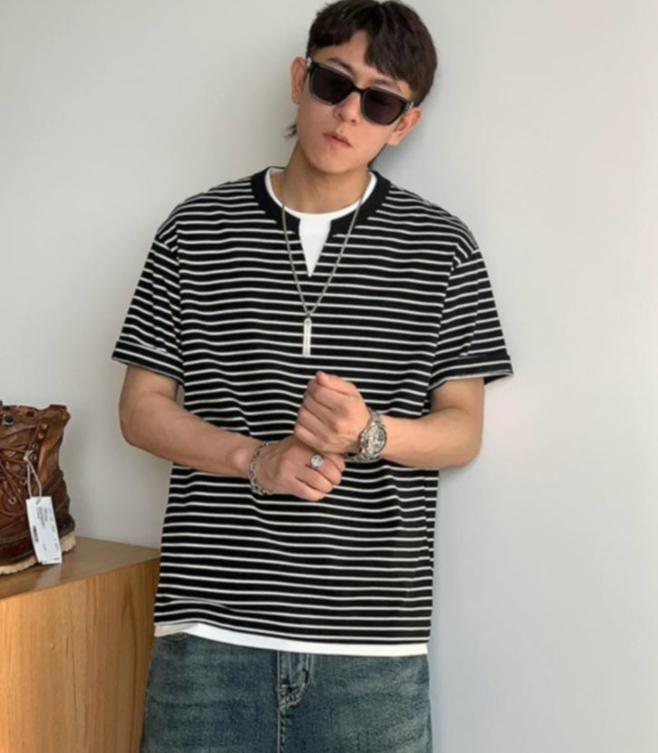 Striped Loose Fit Summer Tee