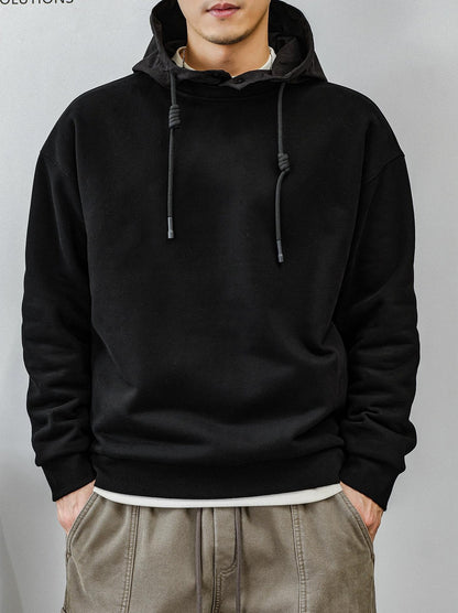 Fleece Liner Black Hoodie