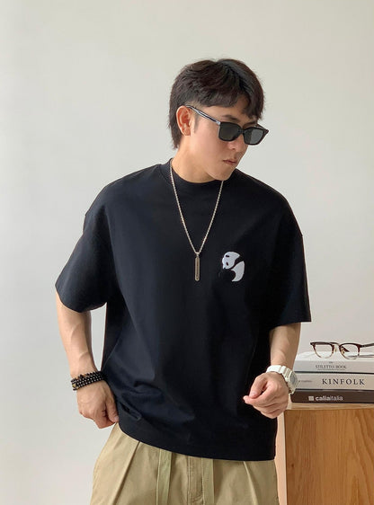 Panda Embroidered Tee