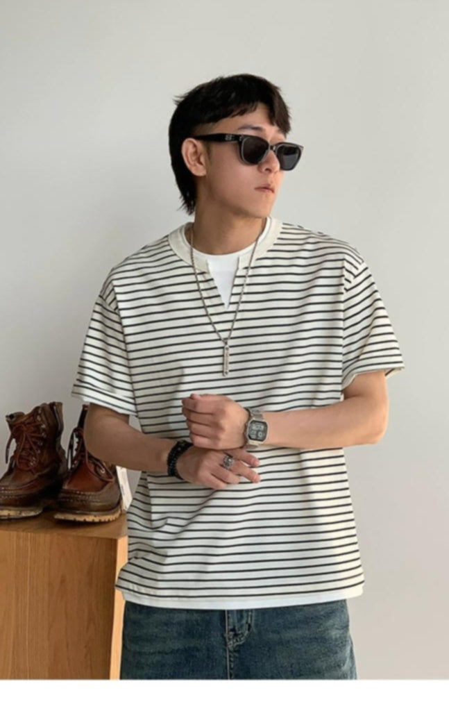 Striped Loose Fit Summer Tee