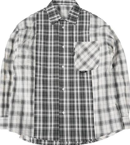 レトロ チェック柄シャツジャケット