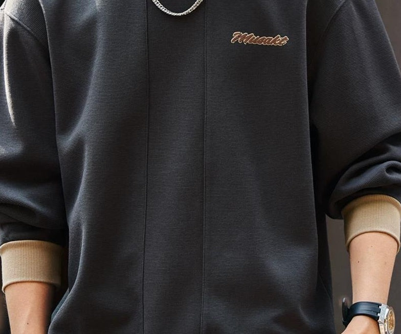 レトロブループリントセーター