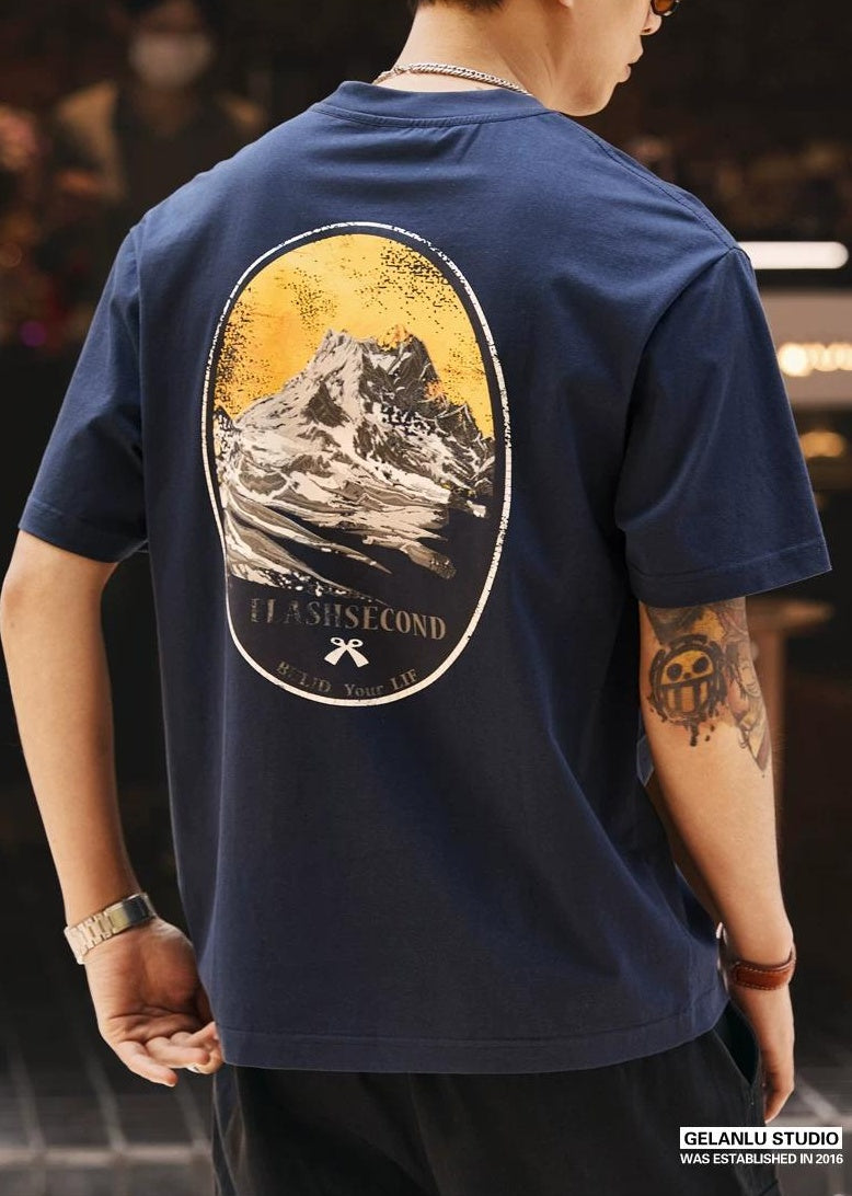 レトロプリントルーズTシャツ