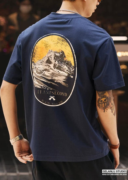 レトロプリントルーズTシャツ