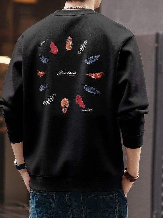 レトロフェザープリントセーター