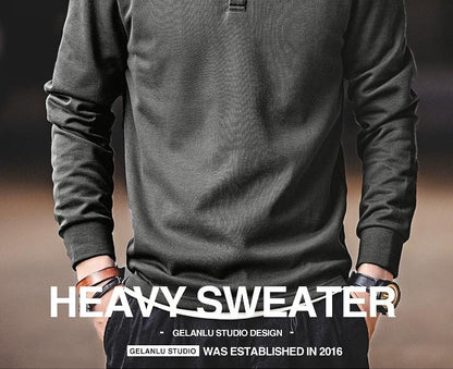 ヘビーウェイトロングスリーブポロシャツ