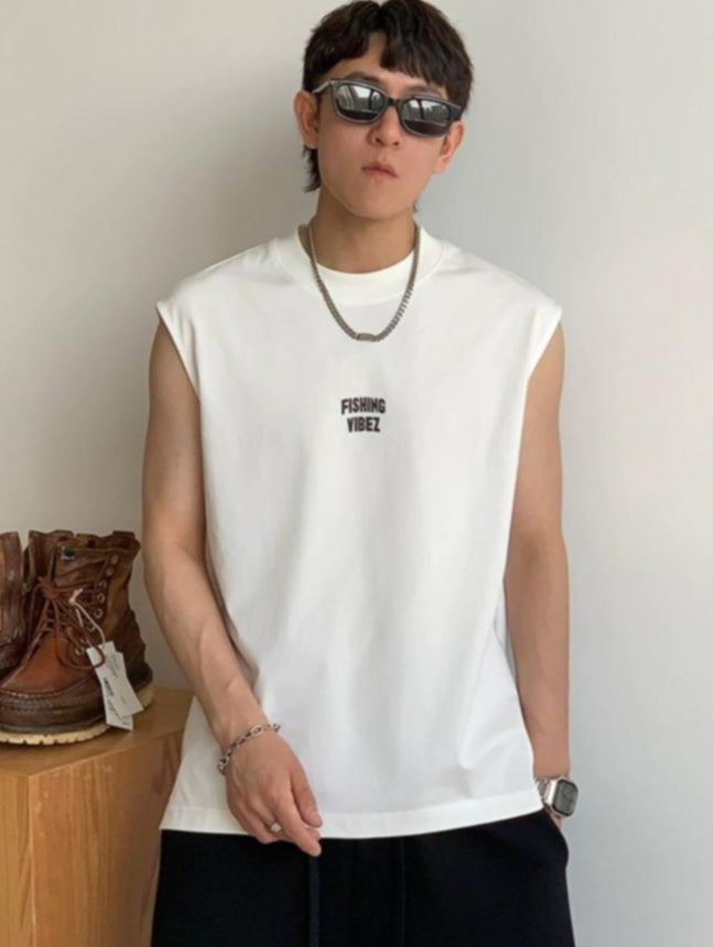Breathable Cotton Sleeveless Tee