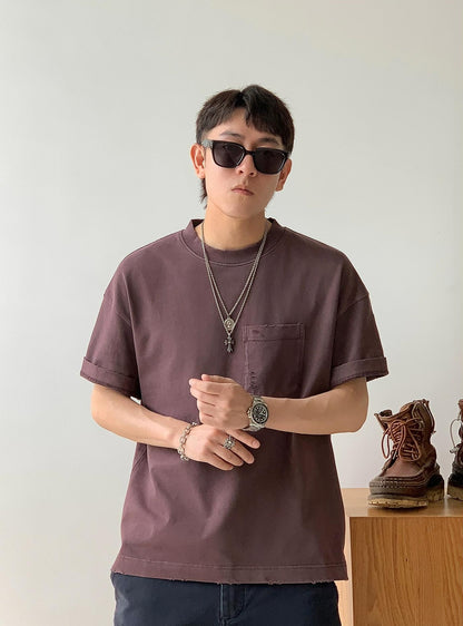 Retro Spliced Pocket Tee