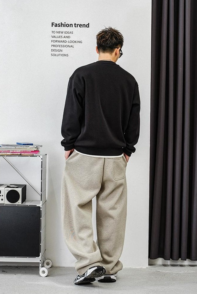 Casual fleece sweater