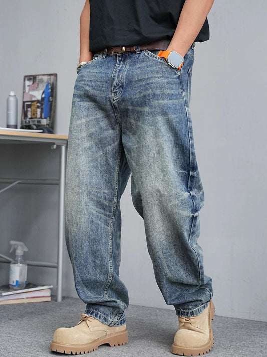 ヴィンテージクールストレートジーンズ
